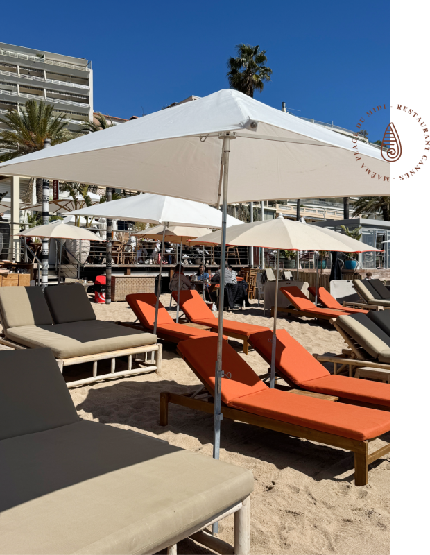 La Plage  - MAEMA PLAGE DU MIDI - restaurant CANNES - Restaurant De Plage Cannes